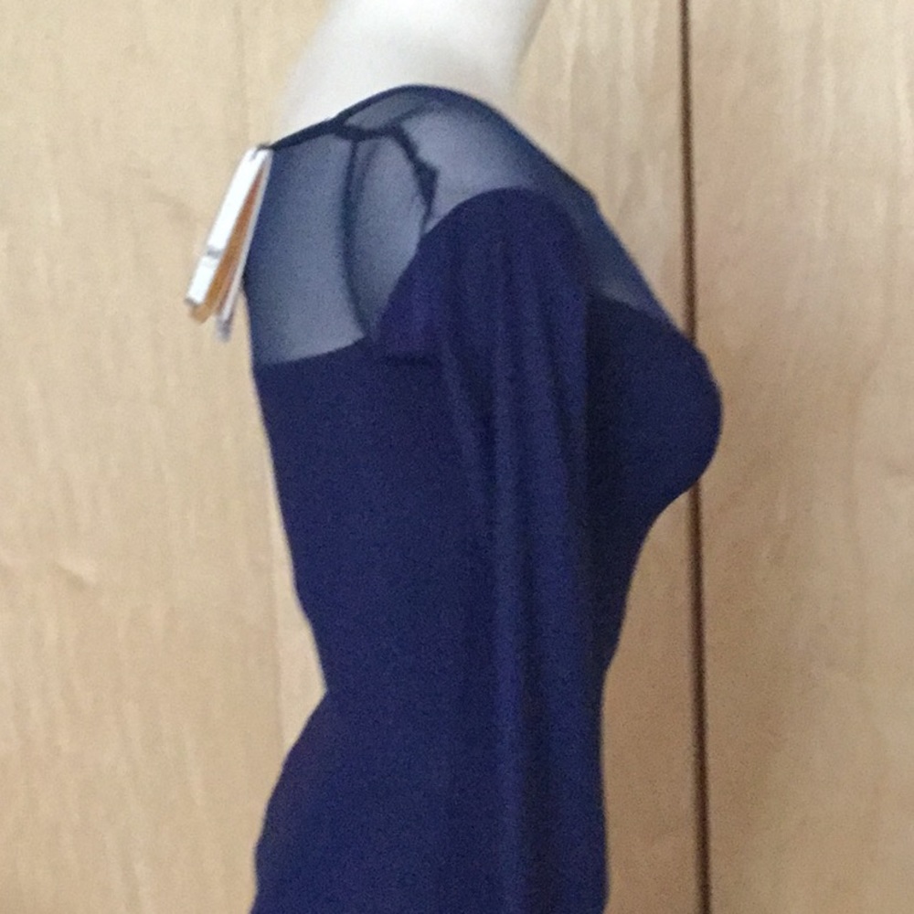 Chiara Boni Zefira Long-Sleeve Illusion Gown - Picture 8 of 8